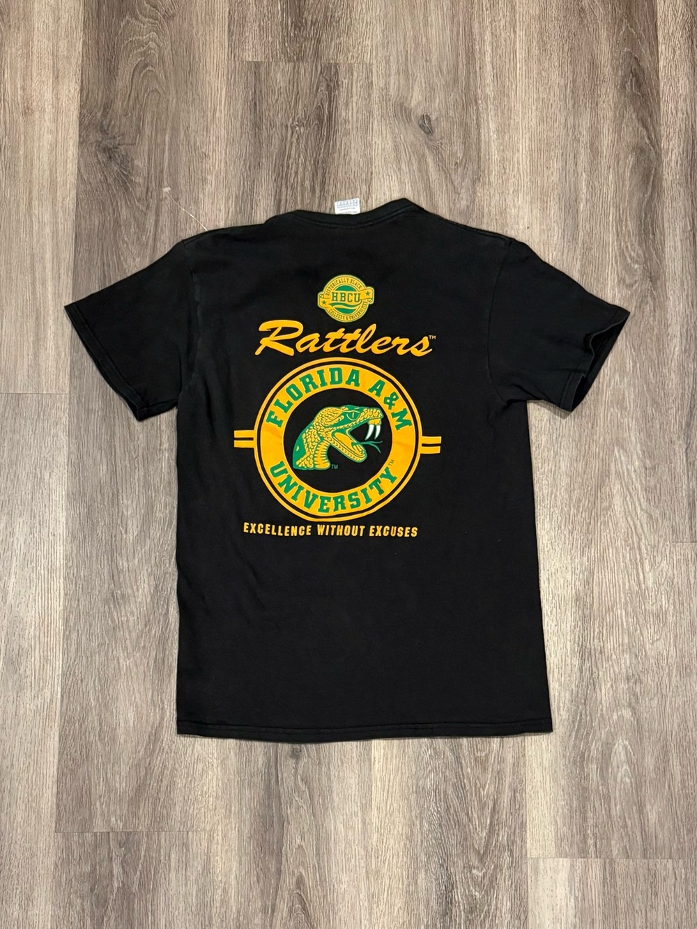 Vintage Florida A&M Rattlers Black Graphic Tee